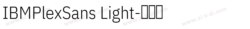 IBMPlexSans Light字体转换